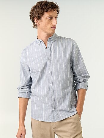 Camicia a righe con colletto button-down