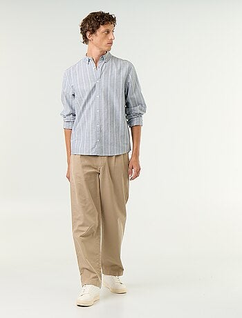 Camicia a righe con colletto button-down
