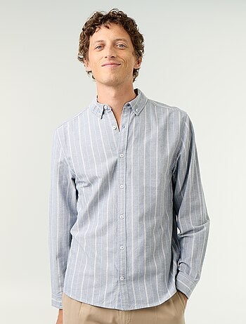 Camicia a righe con colletto button-down