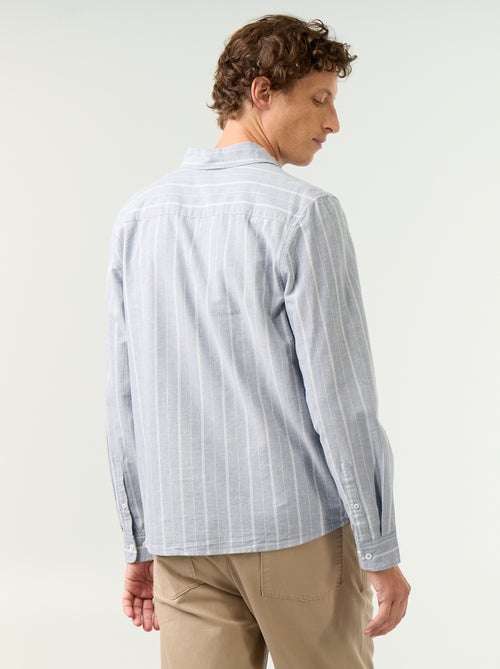Camicia a righe con colletto button-down - Kiabi