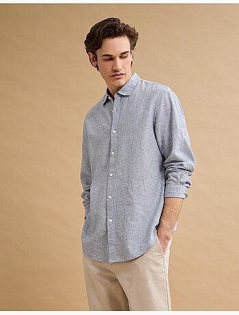 Camicia a righe di lino, MO Fashion