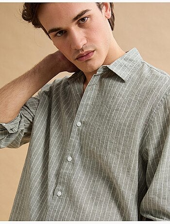 Camicia a righe di lino, MO Fashion