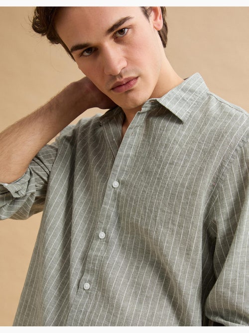 Camicia a righe di lino, MO Fashion - Kiabi