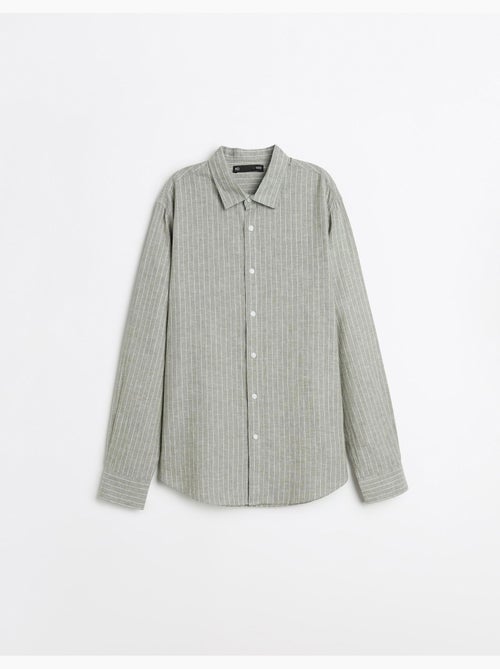 Camicia a righe di lino, MO Fashion - Kiabi
