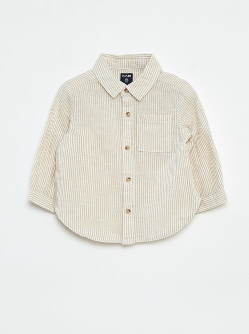 Camicia a righe in chambray - Kiabi