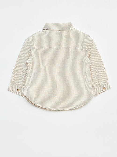 Camicia a righe in chambray - Kiabi