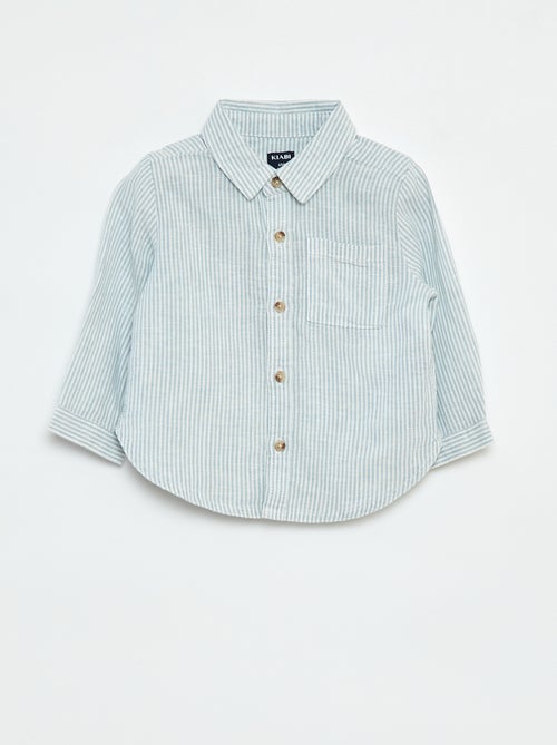 Camicia a righe in chambray - Kiabi