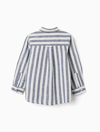 Camicia a righe in cotone e lino You&Me