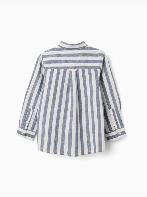 Camicia a righe in cotone e lino You&Me - Kiabi