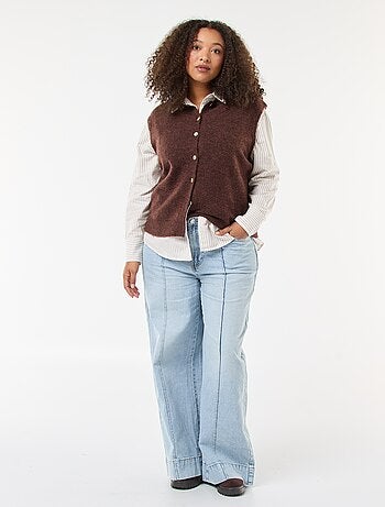 Camicia a righe in cotone oxford