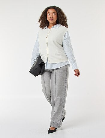 Camicia a righe in cotone oxford