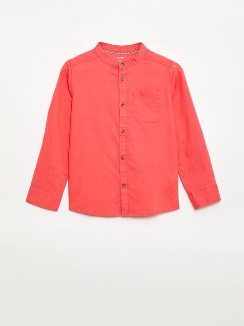 Camicia a righe in misto lino - Kiabi