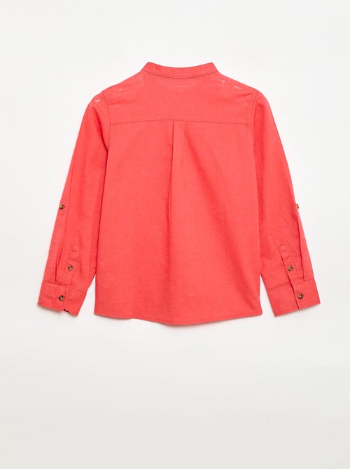 Camicia a righe in misto lino - Kiabi