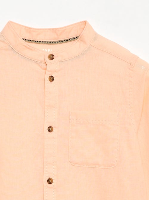 Camicia a righe in misto lino - Kiabi