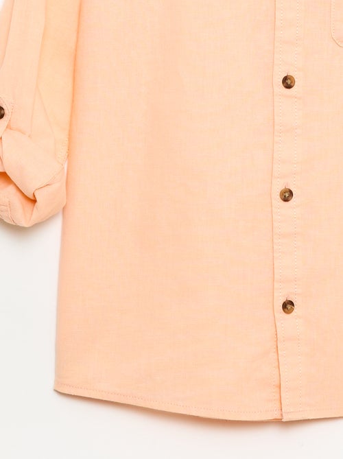 Camicia a righe in misto lino - Kiabi