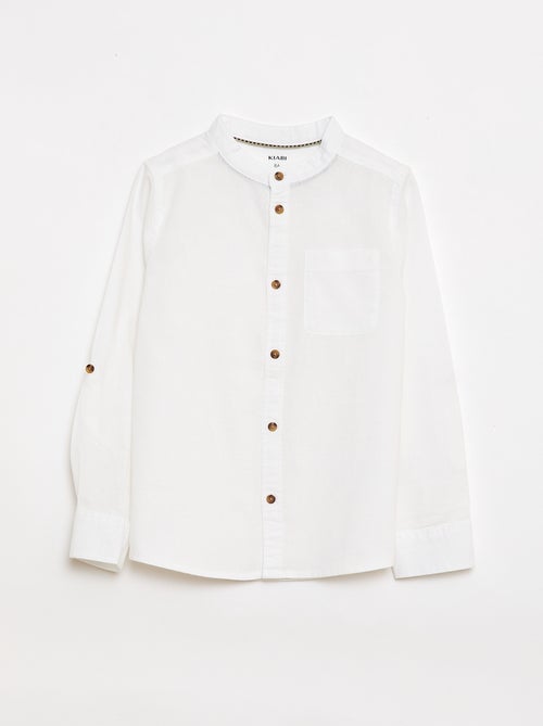 Camicia a righe in misto lino - Kiabi Camicia a righe in misto lino - Kiabi