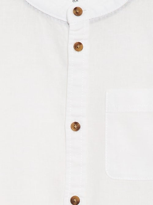 Camicia a righe in misto lino - Kiabi Camicia a righe in misto lino - Kiabi