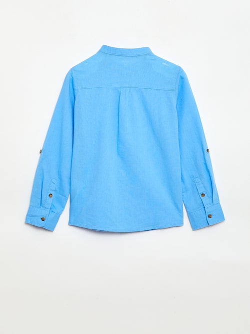 Camicia a righe in misto lino - Kiabi