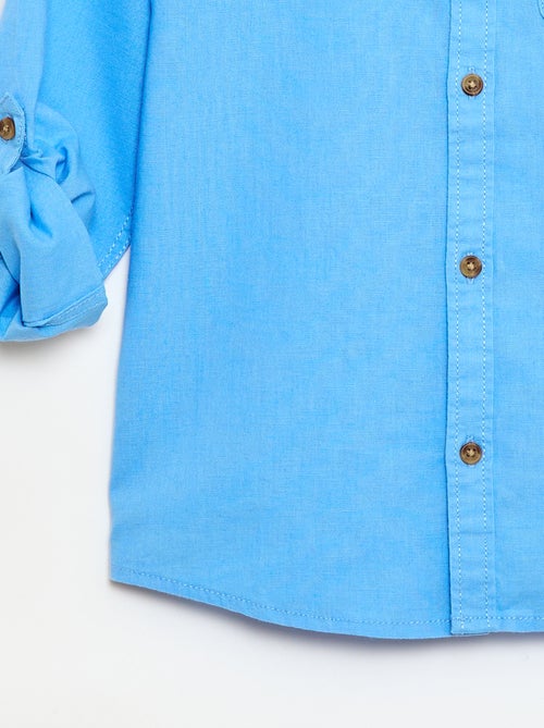 Camicia a righe in misto lino - Kiabi