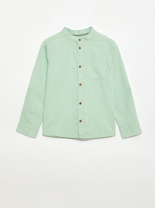 Camicia a righe in misto lino - Kiabi