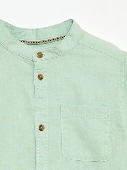 Camicia a righe in misto lino - Kiabi