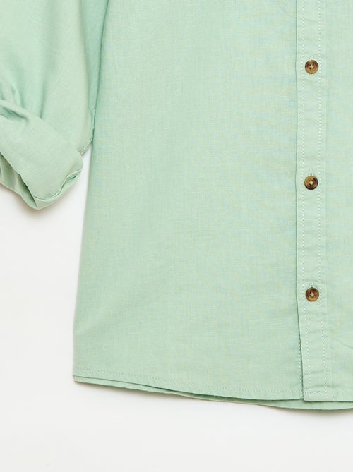 Camicia a righe in misto lino - Kiabi