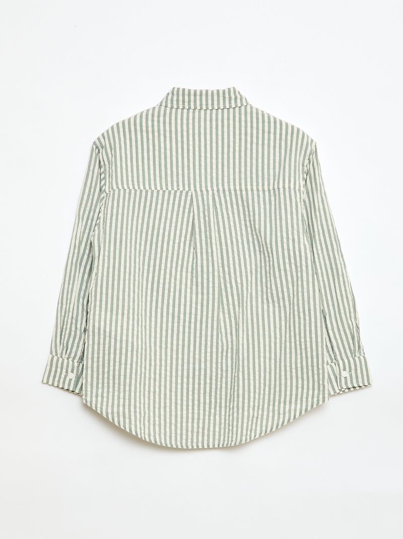 Camicia a righe Kaki - Kiabi