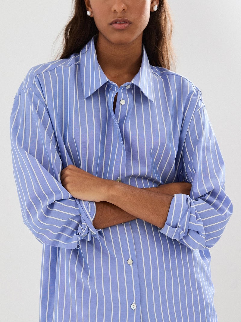 Camicia a righe, MO Fashion Blu - Kiabi