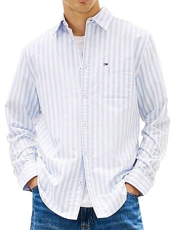 Camicia a righe regolare uomo tommy hilfiger
