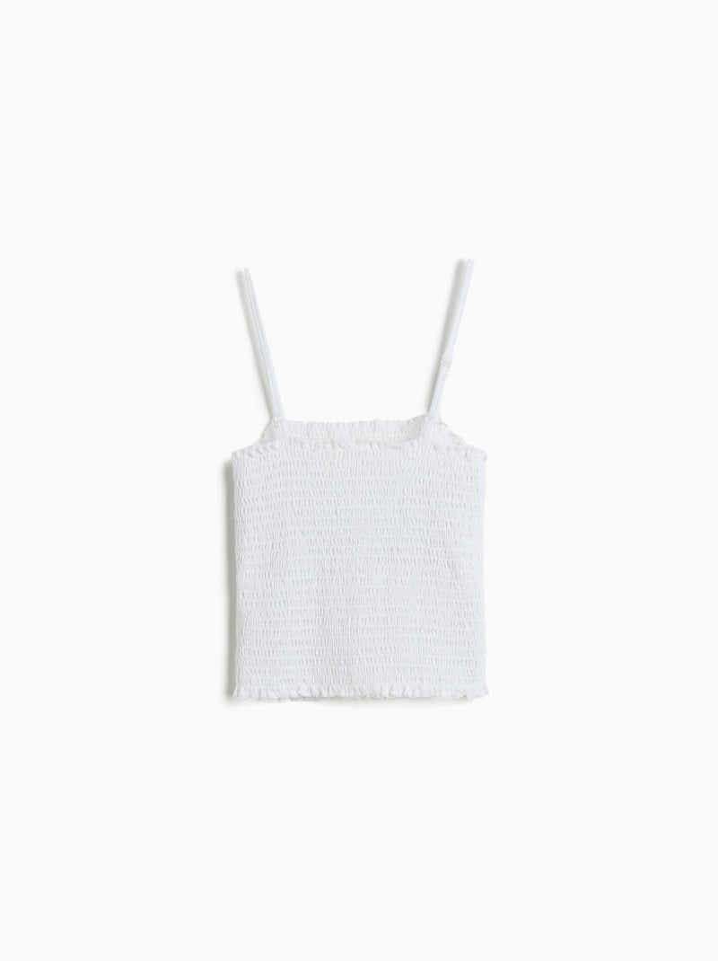 Camicia a scapo arricciato, mo fashion Bianco - Kiabi
