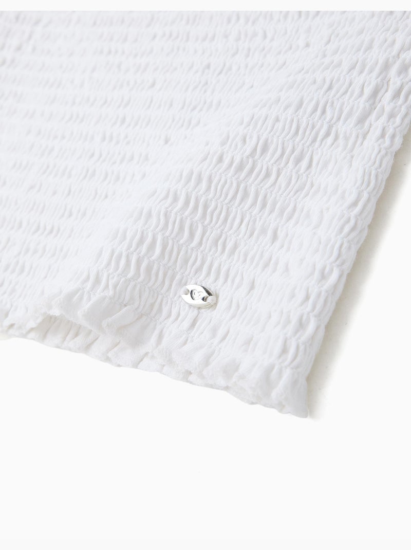 Camicia a scapo arricciato, mo fashion Bianco - Kiabi