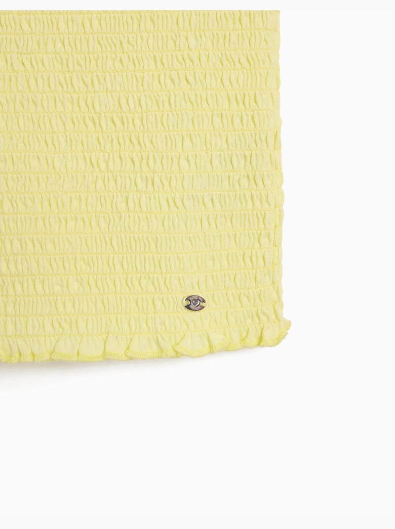Camicia a scapo arricciato, mo fashion Giallo - Kiabi