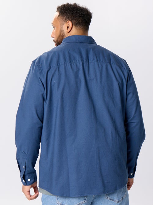 Camicia a tinta unita a maniche lunghe - Kiabi Camicia a tinta unita a maniche lunghe - Kiabi