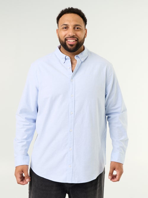Camicia a tinta unita a maniche lunghe - Kiabi Camicia a tinta unita a maniche lunghe - Kiabi