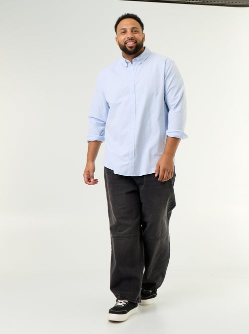 Camicia a tinta unita a maniche lunghe - Kiabi Camicia a tinta unita a maniche lunghe - Kiabi