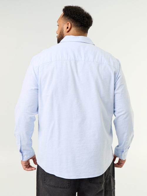 Camicia a tinta unita a maniche lunghe - Kiabi Camicia a tinta unita a maniche lunghe - Kiabi