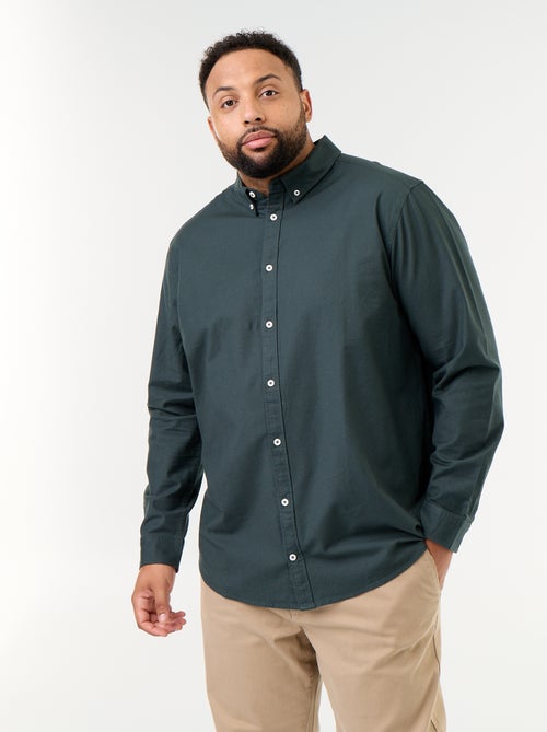 Camicia a tinta unita a maniche lunghe - Kiabi Camicia a tinta unita a maniche lunghe - Kiabi
