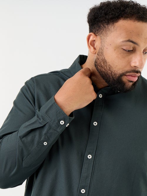 Camicia a tinta unita a maniche lunghe - Kiabi Camicia a tinta unita a maniche lunghe - Kiabi