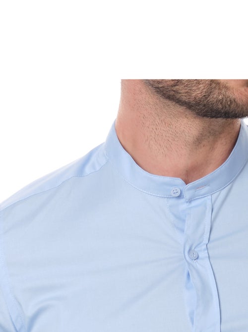 Camicia  a tinta unita con collo alla coreana - Kiabi