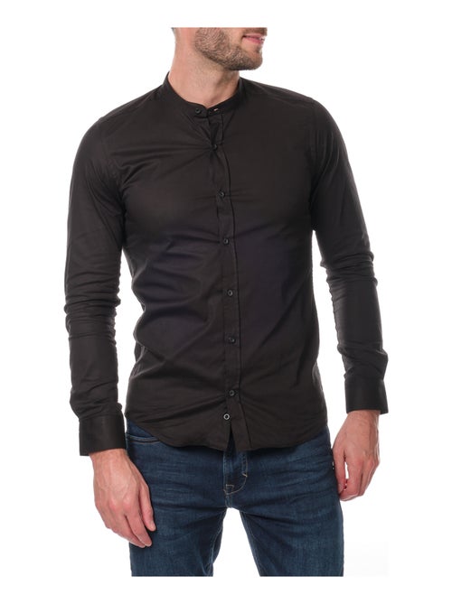 Camicia  a tinta unita con collo alla coreana - Kiabi
