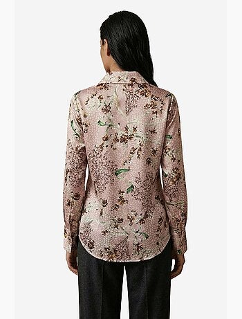 Camicia abbottonata a maniche lunghe con stampa floreale my fashion
