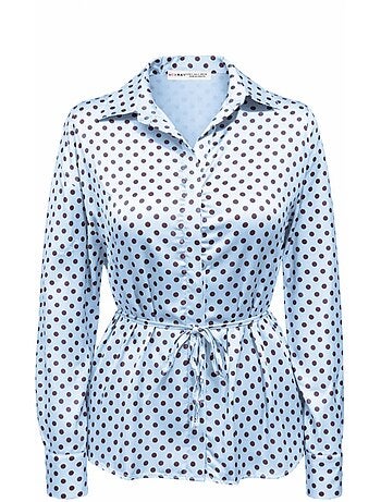 Camicia abbottonata con dettaglio a fiocco a pois mixray