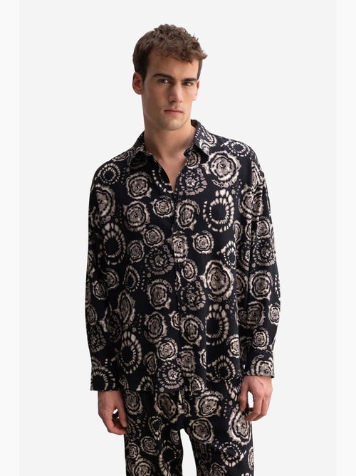 Camicia abbottonata con motivo astratto giesto - Kiabi Camicia abbottonata con motivo astratto giesto - Kiabi