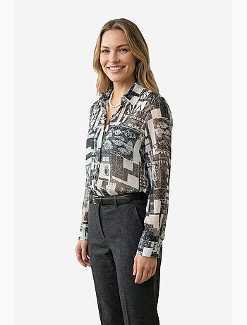 Camicia abbottonata con motivo geometrico my fashion