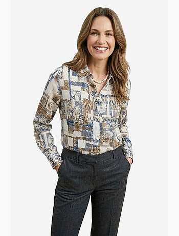 Camicia abbottonata con motivo geometrico my fashion