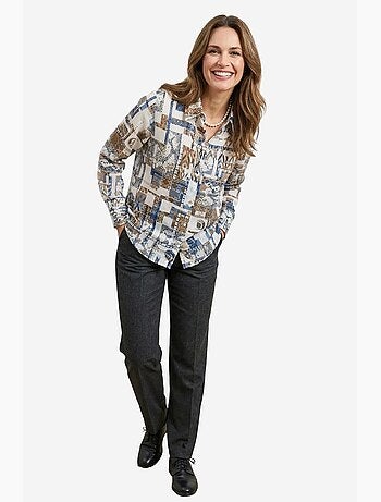 Camicia abbottonata con motivo geometrico my fashion