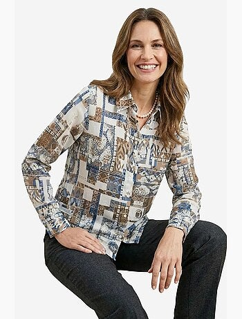 Camicia abbottonata con motivo geometrico my fashion