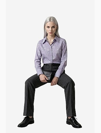 Camicia abbottonata con stampa astratta my fashion