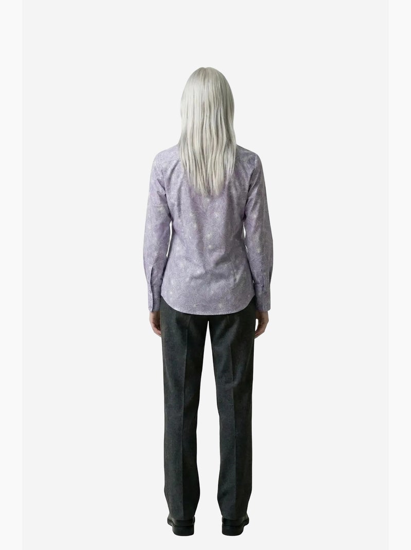 Camicia abbottonata con stampa astratta my fashion Lavanda - Kiabi