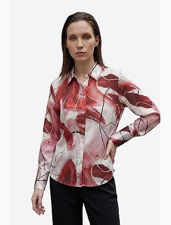 Camicia abbottonata con stampa astratta my fashion